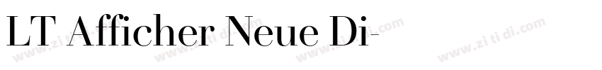 LT Afficher Neue Di字体转换